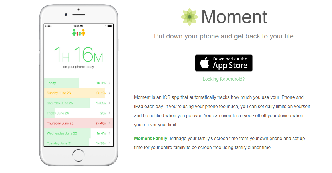 Moments app
